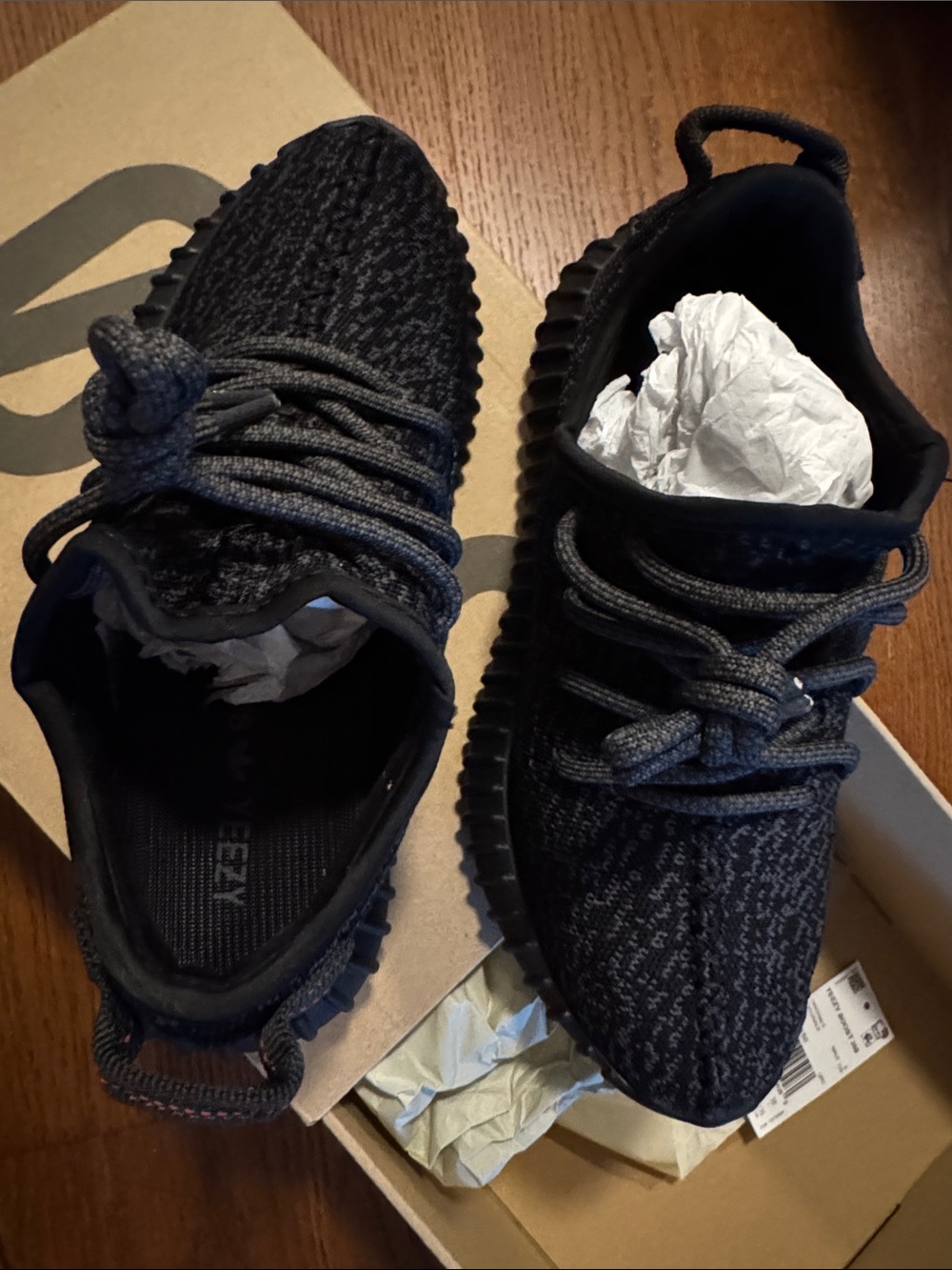 Yeezy Boost 350 V2 Black/Gray - Picture 3 of 9